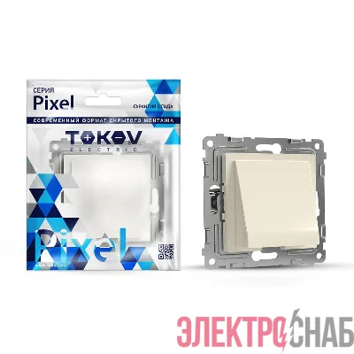 Вывод кабеля СП Pixel IP20 механизм беж. TOKOV ELECTRIC TKE-PX-CP-C02