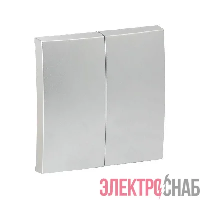 Панель лицевая Валенсия для выключателя 2-кл. 10А сталь PROxima EKF ESV10-L-023-30