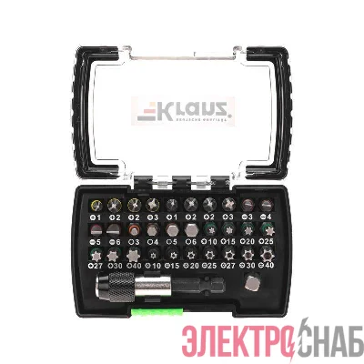 Набор бит с магнитным держателем пластиковый кейс 32 шт Kranz KR-92-0464