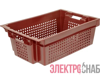 Ящик 600х400х200 усиленный  красный 102-У 102-У