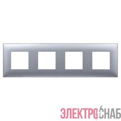 Рамка 4-м 8мод. Avanti "Закаленная сталь" DKC 4404908