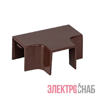 Угол T-образный 16х16 под темн. дерево Plast PROxima (уп.4шт) EKF tchd-16-16x4