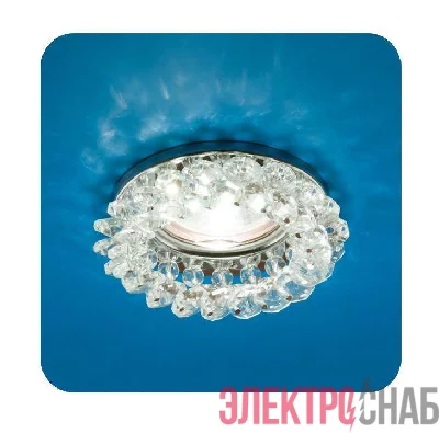 Светильник Venecia 51 05 70 декор. из огран. стекла MR 16 основание хром; стекло прозр. ИТАЛМАК IT8290