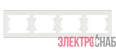 Рамка 4-м Manolya горизонт. бел. Makel 41001704
