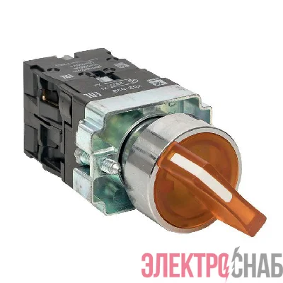 Переключатель BD21 2P с желт. подсветкой 230В NO PROxima EKF xb2-bk21-y-230