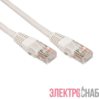 Патч-корд UTP кат.5 1.0м сер. Rexant 18-1002