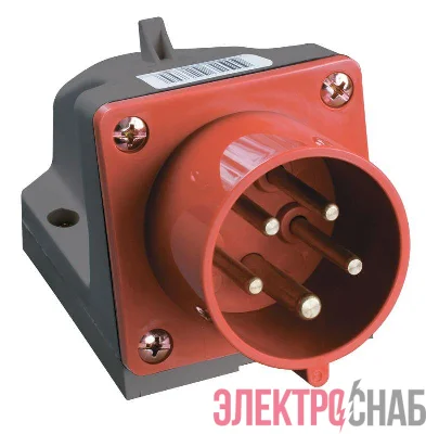Вилка эл. наруж. уст. 16А 3P+PE+N 380В IP44 ССИ-515 ИЭК PSR52-016-5
