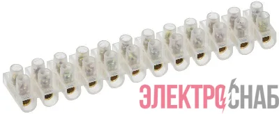 Колодка клеммная ЗВИ-3 1-2.5кв.мм 12 пар IEK UZV3-003-04