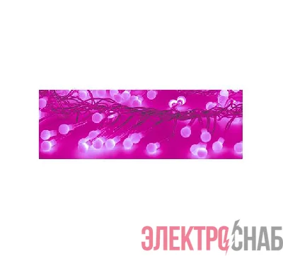 Гирлянда "Мишура LED" 6м 576LED роз. прозр. провод 35Вт 220В IP20 NEON-NIGHT 303-617