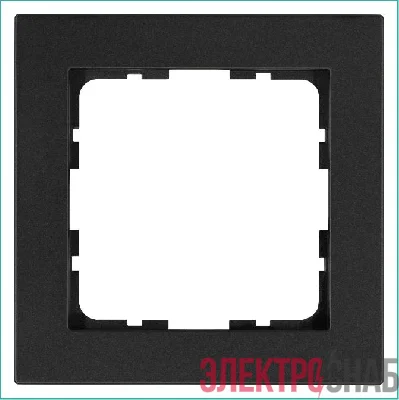 Рамка 1-м G-Classic антрацит Jasmart G1001B