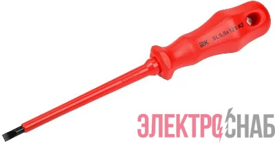 Отвертка диэлектрическая шлицевая SL5.5х125 K2 1000В ARMA2L 3 IEK A2L3-SC30-K2-SL-55-125