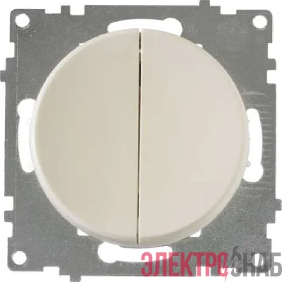 Механизм выключателя 2-кл. СП Florence 10А IP20 беж. 1E31501301 OneKeyElectro 2172799