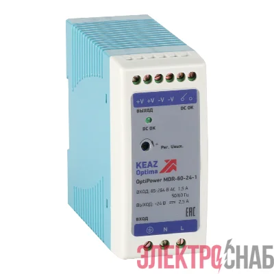 Блок питания OptiPower MDR-60-24-1 КЭАЗ 284541