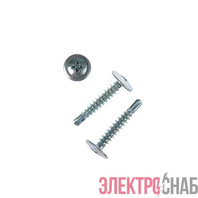 Саморез усиленный для тонкого метал. листа со сверлом 4.2х25 (пакет) (уп.12шт) Tech-Krep PRO/Zitar 102400