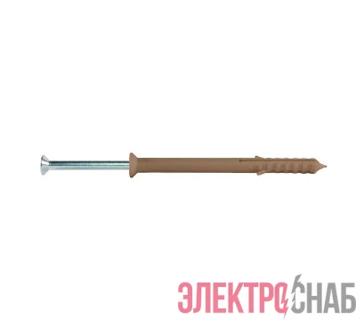 Дюбель-гвоздь PN-UK с потайной манжетой 6х60 нейлон контейнер (уп.100шт) Партнер 44912