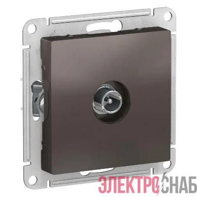 Механизм розетки TV проходной AtlasDesign 4DB мокко SchE ATN000692