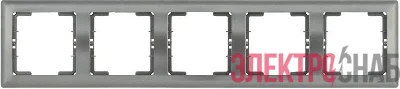 Рамка 5-м BOLERO РГ-5-БА горизонт. антрацит IEK EMB50-K95