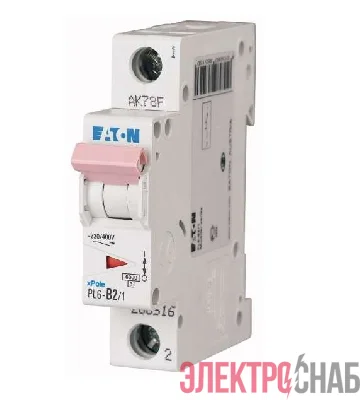 Выключатель автоматический модульный 1п C 16А 6кА PL6-C16/1 EATON 286533