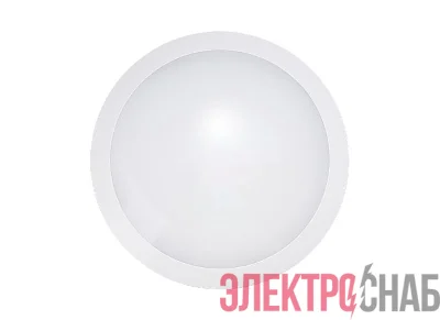 Светильник светодиодный WP 25 C 15W OP 940 D300 WH 300х300х93мм 15Вт 4000К IP66 пылевлагозащ. ЖКХ бел. Русский Свет 15072523329