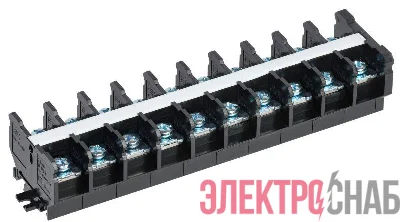Блок зажимов БЗН TK-100 25кв.мм 100А на DIN-рейку 10 пар IEK YZN43-10-025-K02