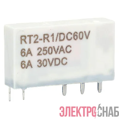Реле промежуточное РП slim 23/1 6А 60В DC EKF rps-23-1-60DC