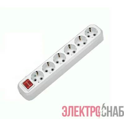 Колодка удлинителя 6-м с заземл. с выкл. Makel MGP 231