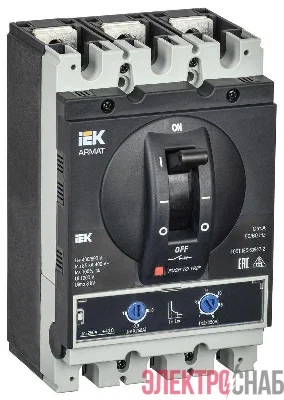Выключатель автоматический в литом корпусе 3п G 85кА 250А расцепитель термомагнитный регулируемый ARMAT IEK AR-MCCB-3G-085-0250A-ATUC