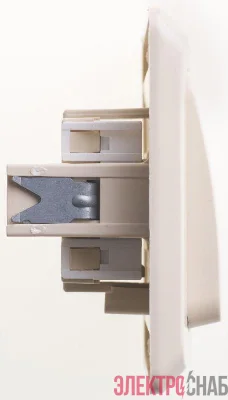 Выключатель 2-кл. СП Этюд 10А IP20 с подсветкой крем. SE BC10-006K