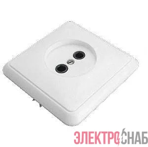 Розетка 1-м СП 16А IP20 без заземл. бел. БЕЛТИЗ РС16-006
