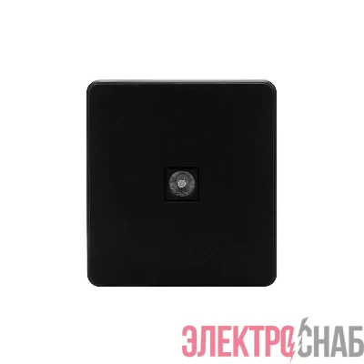 Розетка телевизионная TV СП ROUND MIELE оникс Kranz KR-78-0723-3