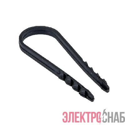 Дюбель-хомут d19-25мм для круглого кабеля черн. (уп.50шт) PROxima EKF plc-ncs50-19x25b