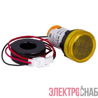 Индикатор значения тока и напряжения ED16-22AVD 100А желт. PROxima EKF ed16-22avd-y