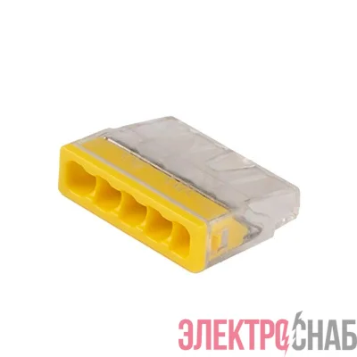 Клемма монтажная нажимного соединения PTC-5P 2273-205 450В 32А 0.14-4.0кв.мм Jazzway 5051065