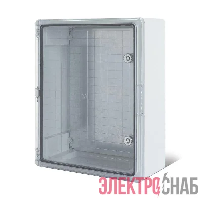 Корпус пластиковый ЩМПп 400х300х220 ABS УХЛ1 IP65 с прозр. дверцей и монтажной панелью Rexant 11-0413