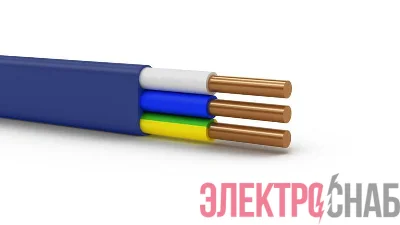 Кабель Русский Свет ВВГ-Пнг(А)-LS 3х1.5 ОК (N PE) 0.66кВ (уп.10м) ЭК000093311