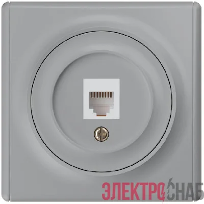 Розетка компьютерная 1-м СП Florence RJ45 кат.5E механизм сер. 1E20701302 OneKeyElectro 2172839