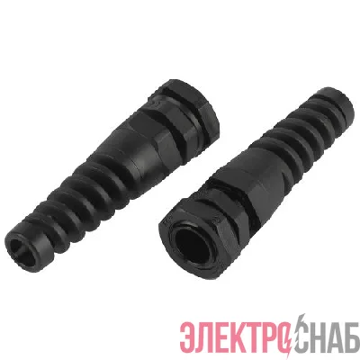Ввод кабельный (сальник) PGR 9 d4-8мм (d отверст. 16.2мм) IP54 с гибким отводом (уп.10шт) Эра Б0065192
