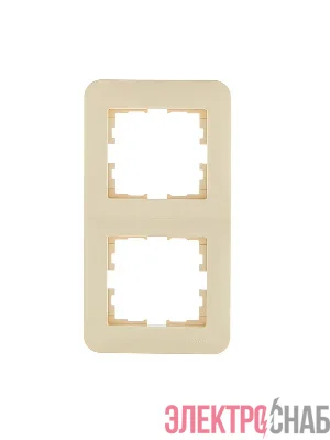 Рамка 2-м ASTI вертикал. крем. LEZARD 7081-0300-152