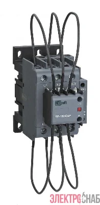 Контактор конденсаторный КМ-102-CAP 50кВАр 220/230В AC6b 1НО+2НЗ DEKraft 22457DEK