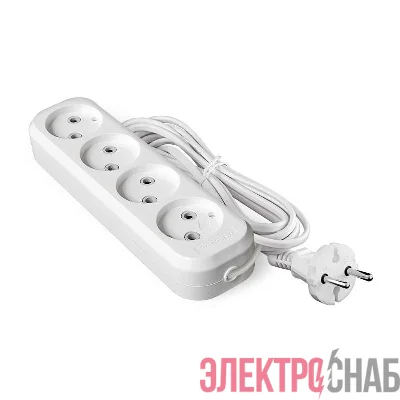 Удлинитель 4х5м без заземл. 6А IP20 У6-766 ШВВП 2х0.75 UNIVersal 9631944