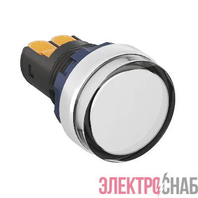 Индикатор сигнальный со встроен. диодом 220В зажим Plug-In алюм. бел. DKC M22L-F220WAP