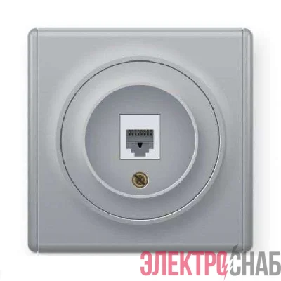 Механизм розетки комп. 1-м СП Florence 1xRJ45 кат.5e сер. 1E20701302 OneKeyElectro 2172839