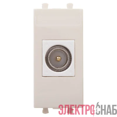 Розетка телевизионная одиночная TV 1мод. Avanti "Ванильная дымка" 16А модульная DKC 4405501