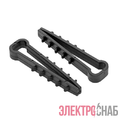 Дюбель-хомут d5-8мм для плоского кабеля нейлон черн. (уп.100шт) PROxima EKF plc-nccf-5x8b
