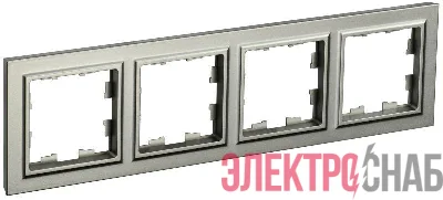 Рамка 4-м BRITE РУ-4-БрШ шампань IEK BR-M42-K37