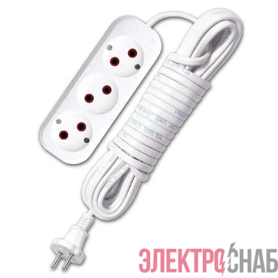 Удлинитель 3х7м без заземл. 6А IP20 У6-639 ШВВП 2х0.75 UNIVersal 9631935