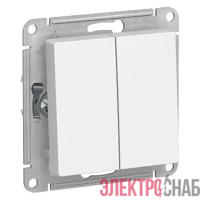 Переключатель проходной 2-кл. СП AtlasDesign 10А IP20 (сх. 6/2) 10AX механизм бел. SE ATN000165