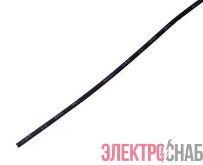 Трубка термоусадочная 1.5/0.75 1м черн. Rexant 20-1506