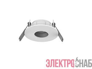 Рамка для модульного светильника Hottel 05 круглая с круглым маленьким отверстием встраив. 65х22 (м. о. 52мм) поворотная бел. VARTON V4-R0-00.0104.HT0-0001