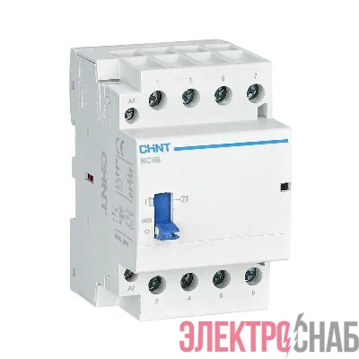 Контактор модульный NCH8-25M/22 AC 220-240В 50/60Гц ручное управление (R) CHINT 257481